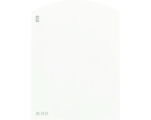 Carte échantillon de peinture B39 Off-White univers des couleurs jaune 9,5x7 cm B39