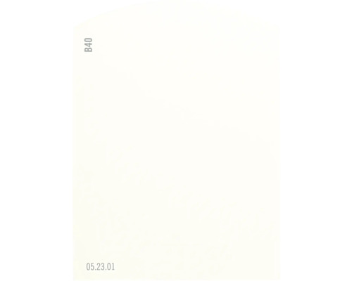 Carte échantillon de peinture B40 Off-White univers des couleurs jaune 9,5x7 cm