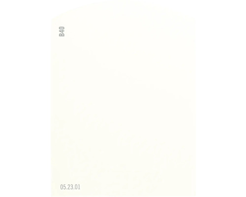 Carte échantillon de peinture B40 Off-White univers des couleurs jaune 9,5x7 cm Feuille de papier vierge
