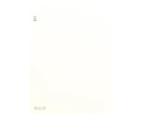 Farbmusterkarte Farbtonkarte B41 Off-White Farbwelt gelb 9,5x7 cm