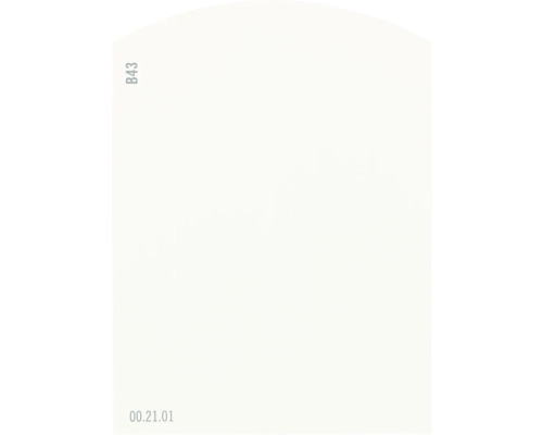 Carte échantillon de peinture B43 Off-White univers des couleurs jaune 9,5x7 cm