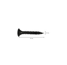 Vis pour construction rapide Knauf filetage fin TN 3,5 mm x 25 mm paquet = 250 pces