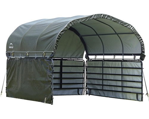 Abri pour animaux ShelterLogic avec portail