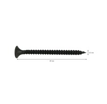 Vis pour construction rapide Knauf filetage fin TN 3,5 mm x 45 mm paquet = 250 pces