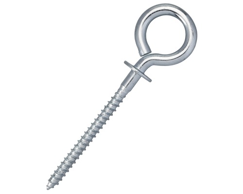 Ringschraube mit Beffe verzinkt 3,5x51 mm 100 Stück Ösenschraube aus Metall mit Gewinde