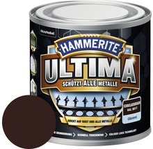 Laque de protection pour métaux Hammerite Ultima Ral 8017 marron chocolat brillant 250 ml