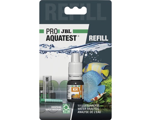 Test de l'eau JBL ProAquaTest KH dureté carbonatée recharge de testeur JBL Pro Aquatest Refill pour l''analyse de l''eau