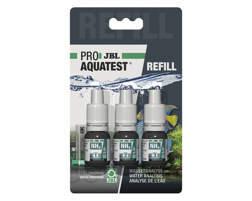 Test de l'eau JBL ProAquaTest NH4 Ammonium recharge de testeur JBL Pro Aquatest Refill pour analyse de l''eau