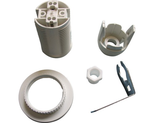 Pièces détachées d''une douille de lampe