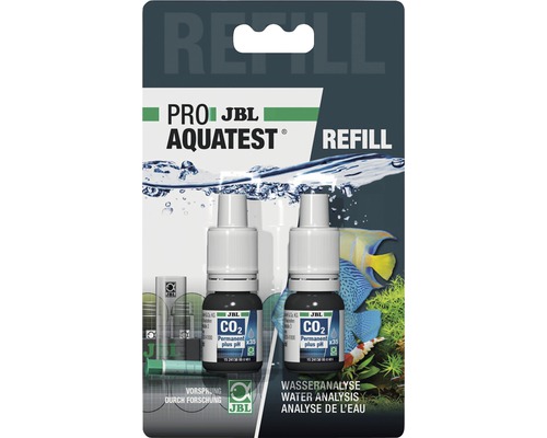 Test de l'eau JBL ProAquaTest CO2-pH Permanent recharge de testeur JBL Pro Aqua Test CO2 Recharge