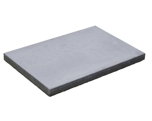 Dalle de terrasse en béton FLAIRSTONE Alaska Light gris clair 60 cm x 40 cm x 4,5 cm chanfreiné Dalle en béton