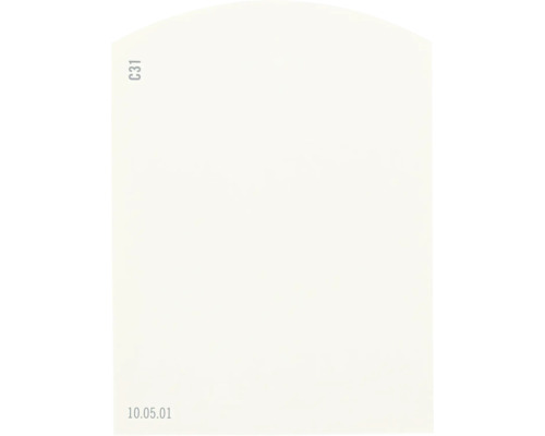 Carte échantillon de peinture C31 Off-White univers des couleurs orange 9,5x7 cm Image du produit C31