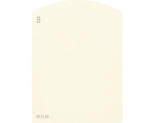 Carte échantillon de peinture C33 Off-White univers des couleurs orange 9,5x7 cm