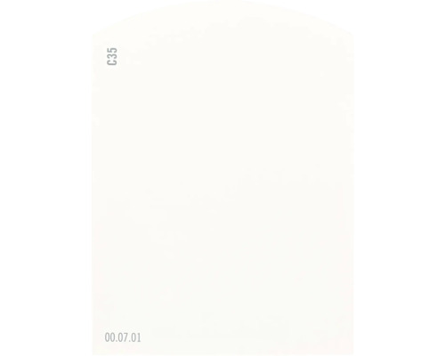 Carte échantillon de peinture C35 Off-White univers des couleurs orange 9,5x7 cm