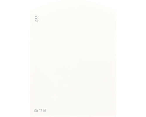 Carte échantillon de peinture C35 Off-White univers des couleurs orange 9,5x7 cm C35 00.07.01
