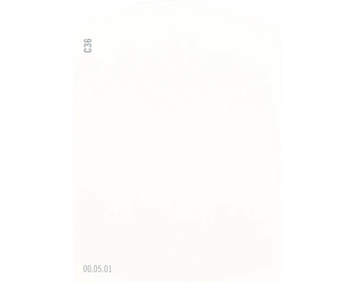 Carte échantillon de peinture C36 Off-White univers des couleurs orange 9,5x7 cm