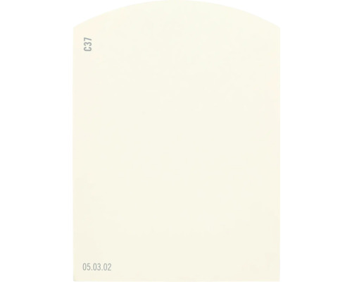 Carte échantillon de peinture C37 Off-White univers des couleurs orange 9,5x7 cm