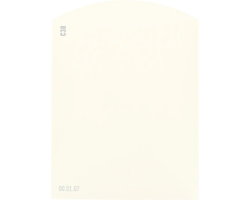 Carte échantillon de peinture C38 Off-White univers des couleurs orange 9,5x7 cm