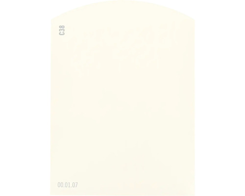 Carte échantillon de peinture C38 Off-White univers des couleurs orange 9,5x7 cm Étiquette en papier C38