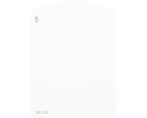 Carte échantillon de peinture C39 Off-White univers des couleurs orange 9,5x7 cm Étiquette C39