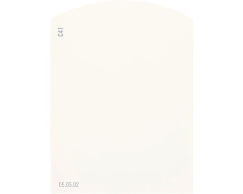 Carte échantillon de peinture C41 Off-White univers des couleurs orange 9,5x7 cm