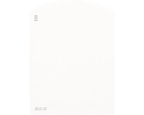 Carte échantillon de peinture C43 Off-White univers des couleurs orange 9,5x7 cm