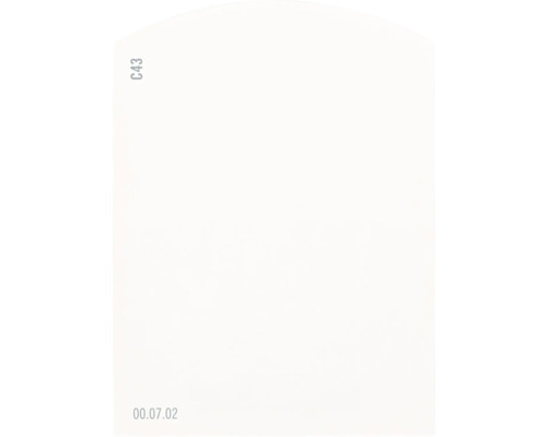 Carte échantillon de peinture C43 Off-White univers des couleurs orange 9,5x7 cm Image de produit vierge