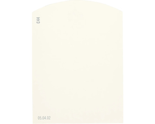Carte échantillon de peinture C44 Off-White univers des couleurs orange 9,5x7 cm