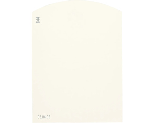 Carte échantillon de peinture C44 Off-White univers des couleurs orange 9,5x7 cm Motif neutre C44