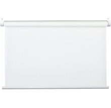 Store à système de serrage Flex avec guidage latéral sans perçage réglable en haut et en bas uni blanc 80x130 cm avec support de serrage