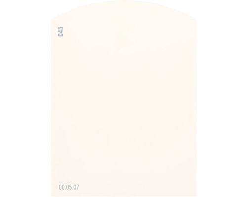 Carte échantillon de peinture C45 Off-White univers des couleurs orange 9,5x7 cm
