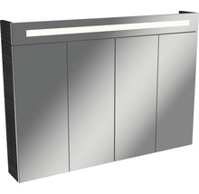 Spiegelschrank FACKELMANN 110 x 16,5 x 78,5 cm chocolate oak 4-türig LED IP 20