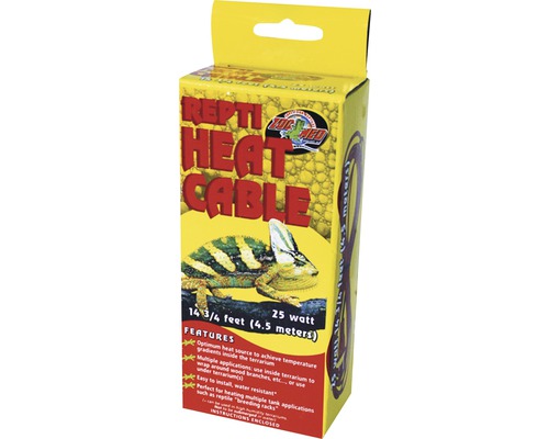 Câble chaffant ZOO MED Repti Heat Cable 25 W 4,5 m