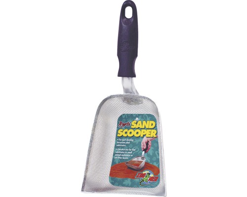 Pelle d'épandage pour terrarium ZOO MED Repti Sand Scooper, pelle à sable, métal plastique, env. 12 x 26 x 7 cm