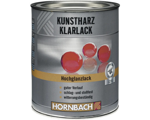 Vernis pour résine synthétique HORNBACH ultra-brillant 125 ml