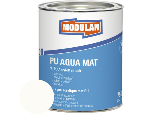 MODULAN 6200 PU Lack Aqua Matt RAL 9016 verkehrsweiß 750 ml
