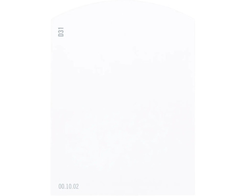 Carte échantillon de peinture D31 Off-White univers des couleurs rouge 9,5x7 cm Page de catalogue D31