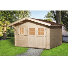 Abri de jardin en bois avec double porte et fenêtre