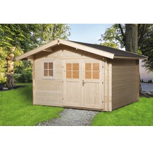Abri de jardin en bois avec double porte et fenêtre