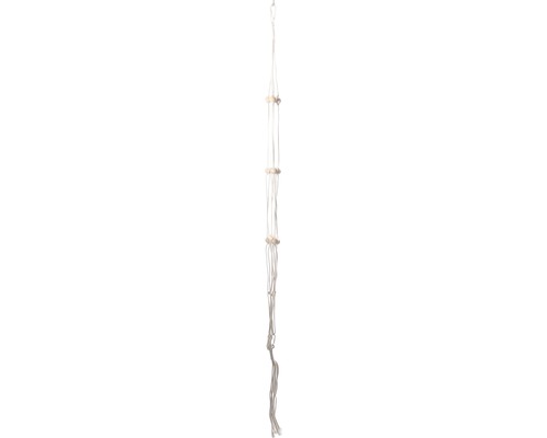 Suspension florale en macramé « sphère » L 120 cm coton blanc