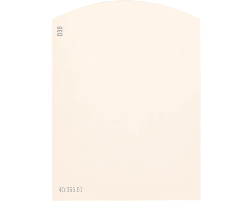 Carte échantillon de peinture D38 Off-White univers des couleurs rouge 9,5x7 cm Échantillon de couleur D38