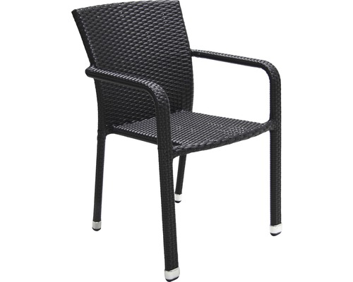 Chaise de jardin Acamp Carlos 62 x 57 x 83 cm , noir