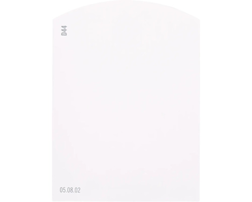 Carte échantillon de peinture D44 Off-White univers des couleurs rouge 9,5x7 cm Marquage D44