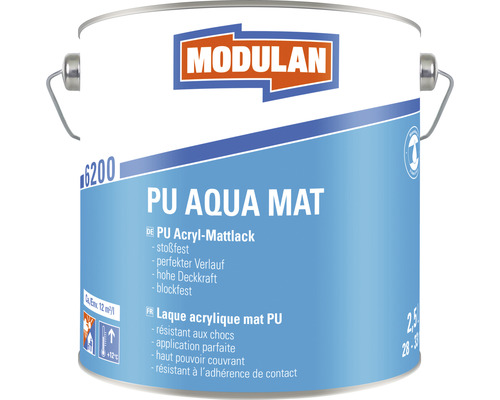 Pot de peinture acrylique mate PU
