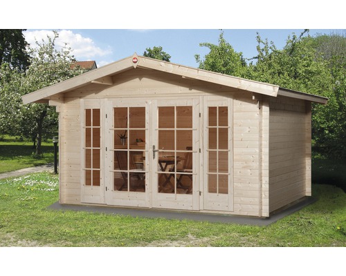 Abri de jardin weka Weekendhaus 137 avec plancher 460 x 370 cm naturel