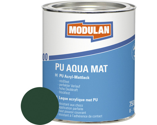 MODULAN 6200 PU Lack Aqua Matt RAL 6005 moosgrün 750 ml