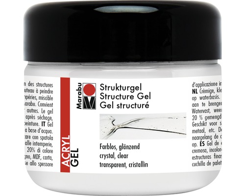 Marabu Strukturgel farblos glänzend 225 ml