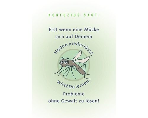 Carte postale Mücke auf deinem Hoden niederlässt 10,5x14,8 cm