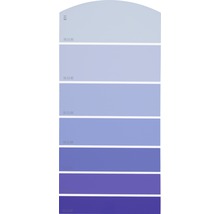 Nuancier de couleurs avec différents tons de bleu