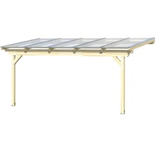 Holzcarport mit transparentem Dach